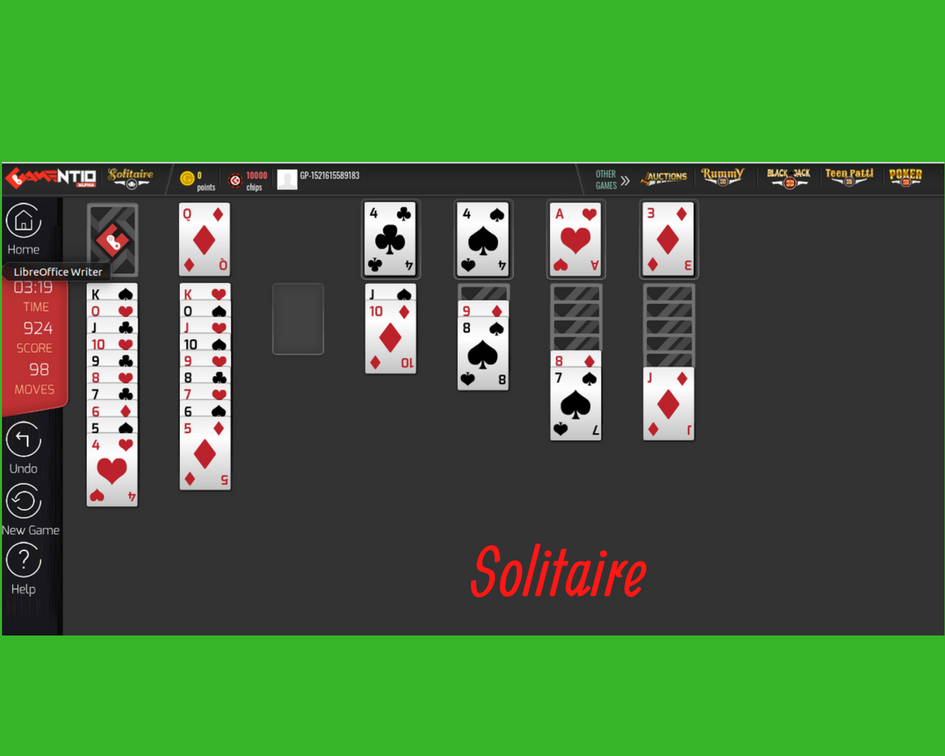 Skill or luck to win at solitaire?