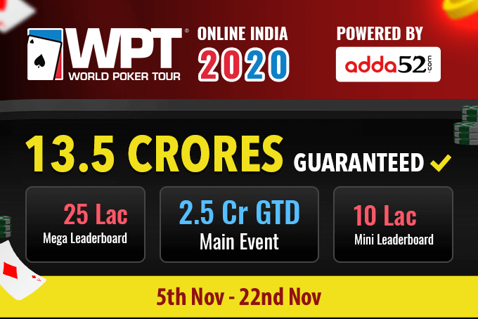 World Poker Tour Announces WPT India Online Series 2020 -